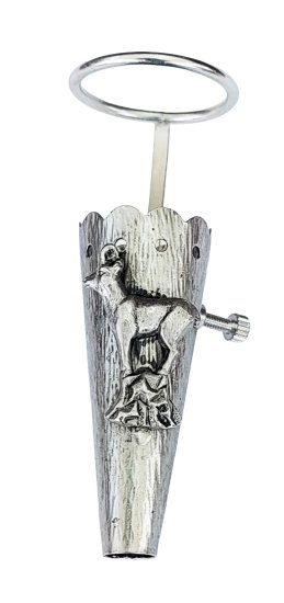 Hülse für Bärte  Hutschmuck  Anstecker Gemse